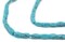 The Bead Chest Blue Turquoise-Style Faceted Afghan Stone Beads 6x4mm Afghanistan 15 Inch Strand